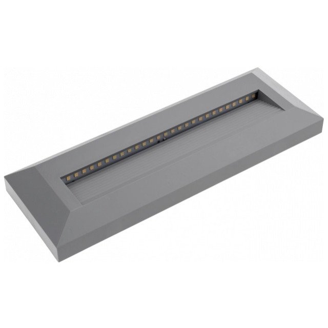 LED laiptų šviestuvas, stačiakampis, pilkas, 3W, neutrali balta šviesa LED laiptų šviestuvas, stačiakampis, pilkas, 3W, neutrali balta šviesa