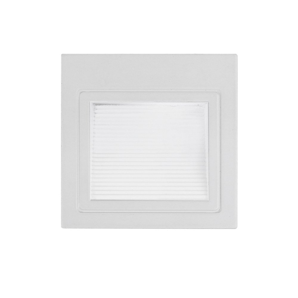 LED laiptų šviestuvas, kvadratinis, baltas, 3W, neutrali balta šviesa LED laiptų šviestuvas, kvadratinis, baltas, 3W, neutrali balta šviesa