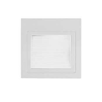 LED laiptų šviestuvas, kvadratinis, baltas, 3W, neutrali balta šviesa