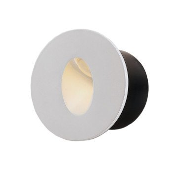 LED laiptų šviestuvas, apvalus, baltas, 3W, neutrali balta šviesa