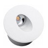 LED laiptų šviestuvas, apvalus, baltas, 3W, neutrali balta šviesa LED laiptų šviestuvas, apvalus, baltas, 3W, neutrali balta šviesa