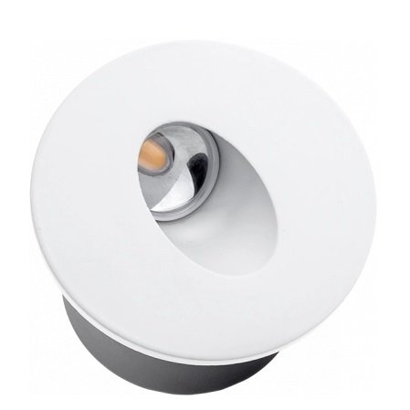 LED laiptų šviestuvas, apvalus, baltas, 3W, neutrali balta šviesa LED laiptų šviestuvas, apvalus, baltas, 3W, neutrali balta šviesa