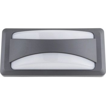 LED sieninis šviestuvas, pilkas, 12W, neutrali balta šviesa