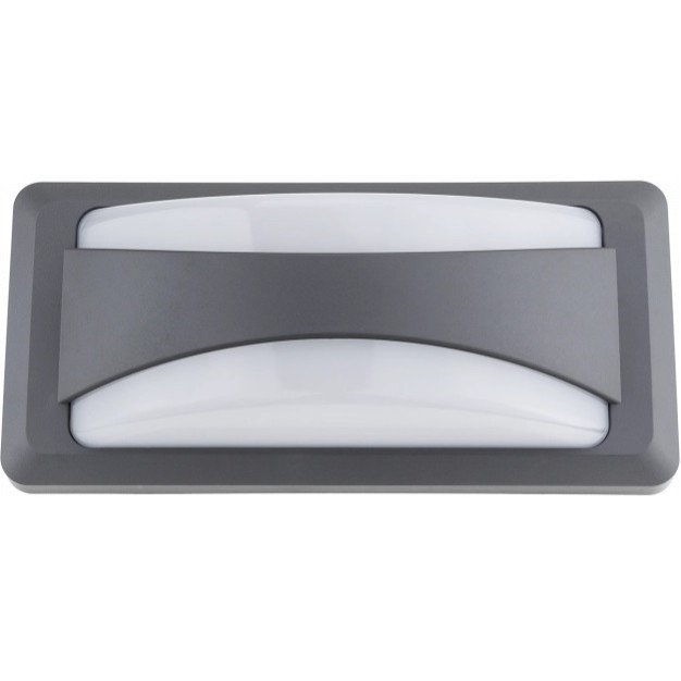LED sieninis šviestuvas, pilkas, 12W, neutrali balta šviesa