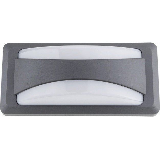LED sieninis šviestuvas, pilkas, 12W, neutrali balta šviesa