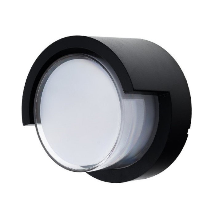 LED sieninis šviestuvas, juodas, apvalus, 15W, neutrali balta šviesa LED sieninis šviestuvas, juodas, apvalus, 15W, neutrali balta šviesa