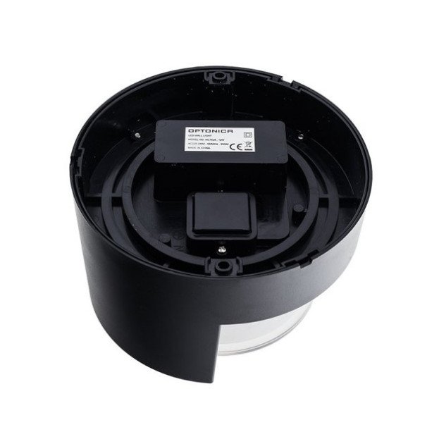 LED sieninis šviestuvas, juodas, apvalus, 15W, neutrali balta šviesa LED sieninis šviestuvas, juodas, apvalus, 15W, neutrali balta šviesa