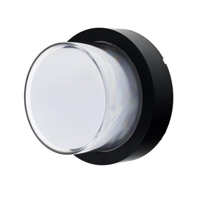 LED sieninis šviestuvas, juodas, apvalus, 15W, 145°, neutrali balta šviesa