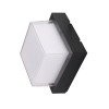 LED sieninis šviestuvas, juodas, kvadratinis, 15W, 145°, šilta balta šviesa LED sieninis šviestuvas, juodas, kvadratinis, 15W, 145°, šilta balta šviesa
