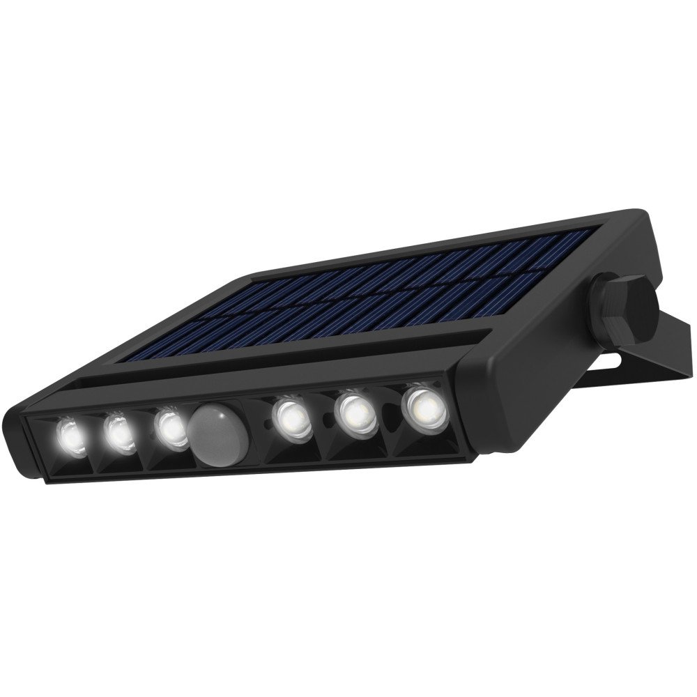 LED saulės sieninis šviestuvas, multifunkcinis, juodas, 1.8W, šalta balta šviesa LED saulės sieninis šviestuvas, multifunkcinis, juodas, 1.8W, šalta balta šviesa