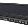 LED saulės sieninis šviestuvas, multifunkcinis, juodas, 5W, šalta balta šviesa
