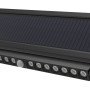 LED saulės sieninis šviestuvas, multifunkcinis, juodas, 5W, šalta balta šviesa