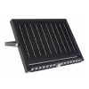LED saulės sieninis šviestuvas, multifunkcinis, juodas, 12.5W, RGB spalvos