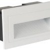 LED laiptų šviestuvas, stačiakampis, baltas, 3W, šilta balta šviesa LED laiptų šviestuvas, stačiakampis, baltas, 3W, šilta balta šviesa