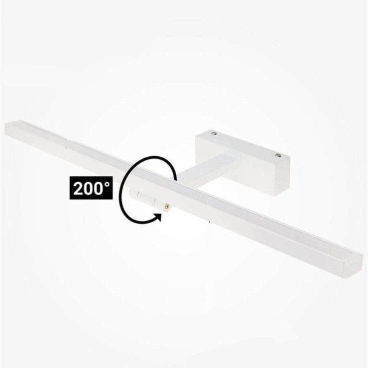 LED sieninis šviestuvas, baltas, 14W, šilta balta šviesa