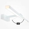 LED sieninis šviestuvas, baltas, 14W, šilta balta šviesa