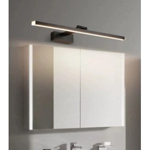 LED sieninis šviestuvas, juodas, 14W, neutrali balta šviesa