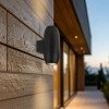 LED sieninis šviestuvas, juodas, kokonas, 2 lizdai, Max 70W LED sieninis šviestuvas, juodas, kokonas, 2 lizdai, Max 70W
