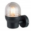 LED sieninis šviestuvas, juodas, cilindrinis, 1 lizdas, Max 40W
