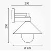 LED sieninis šviestuvas, juodas, kūgis, 1 lizdas, Max 40W LED sieninis šviestuvas, juodas, kūgis, 1 lizdas, Max 40W