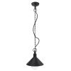 LED kabanti lempa, E27, juoda