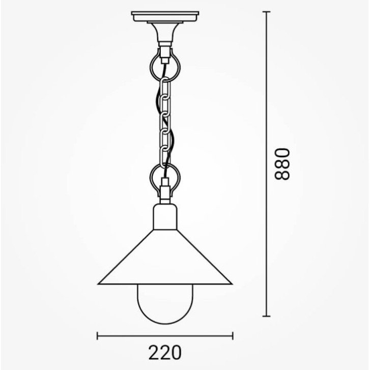 LED kabanti lempa, E27, juoda
