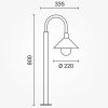 LED stovinti kabanti lempa, E27, juoda LED stovinti kabanti lempa, E27, juoda