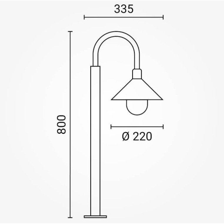 LED stovinti kabanti lempa, E27, juoda LED stovinti kabanti lempa, E27, juoda