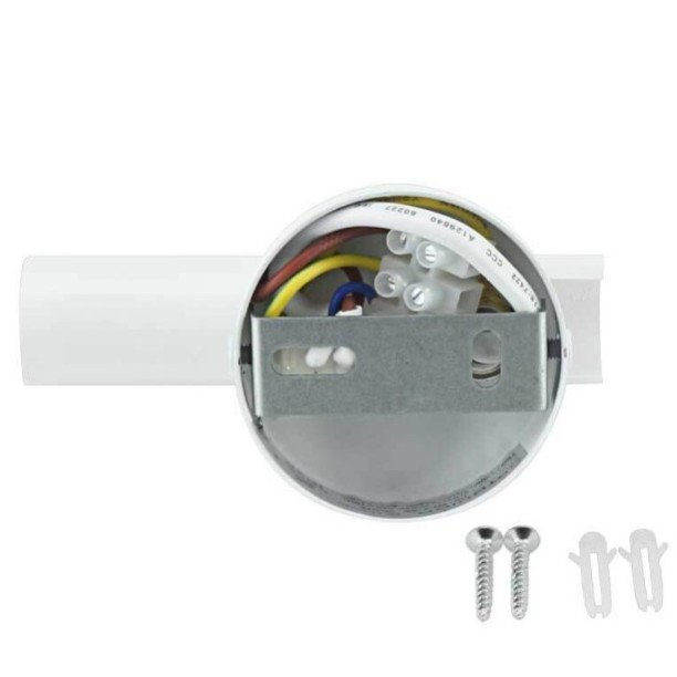 LED sieninis šviestuvas, 2W, ON/OFF jungiklis, baltas, neutrali balta šviesa