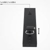 LED sieninis šviestuvas, 11W, ON/OFF jungiklis, USB, juodas, šilta balta šviesa