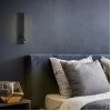 LED sieninis šviestuvas, 11W, ON/OFF jungiklis, USB, juodas, šilta balta šviesa