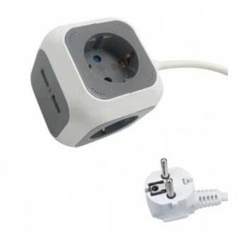 Ilgintuvas su USB 2xTYPE-A, 1.4m