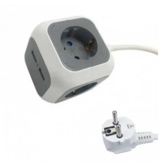 Ilgintuvas su USB 2xTYPE-A, 1.4m