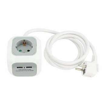 Ilgintuvas su USB 2xTYPE-A, 1.4m