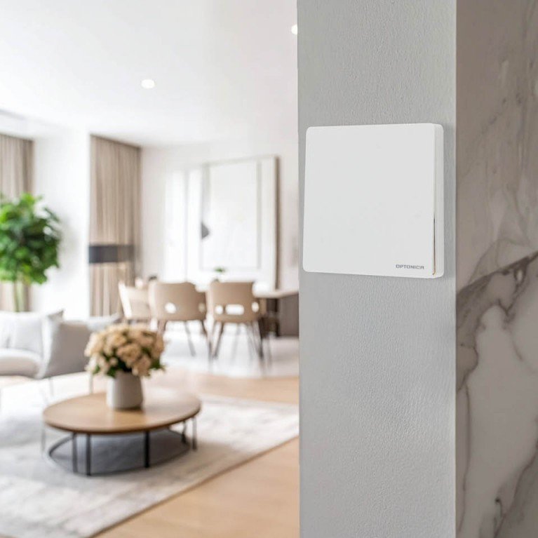 LED 1-os grupės nuotolinis valdiklis su maitinimo valdikliu, WiFi, baltas
