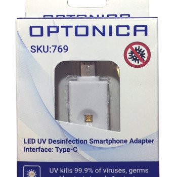 LED UV dezinfekavimo priedėlis telefonui, Type-C