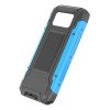 Power bank, 10Ah, 3.7V, saulės panelė 1.2W, LED 2W, juodas ir mėlynas Power bank, 10Ah, 3.7V, saulės panelė 1.2W, LED 2W, juodas ir mėlynas