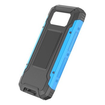 Power bank, 10Ah, 3.7V, saulės panelė 1.2W, LED 2W, juodas ir mėlynas