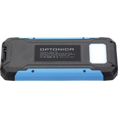 Power bank, 10Ah, 3.7V, saulės panelė 1.2W, LED 2W, juodas ir mėlynas Power bank, 10Ah, 3.7V, saulės panelė 1.2W, LED 2W, juodas ir mėlynas