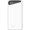 Power bank, 10Ah, 3.7V, Micro/Type-C jungtys, Max išėjimo galia 22.5W, baltas