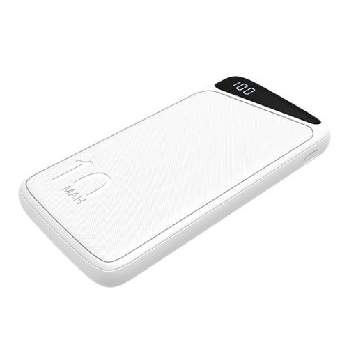 Power bank, 10Ah, 3.7V, Micro/Type-C jungtys, Max išėjimo galia 22.5W, baltas