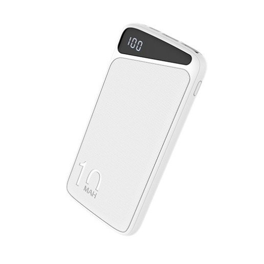 Power bank, 10Ah, 3.7V, Micro/Type-C jungtys, Max išėjimo galia 22.5W, baltas
