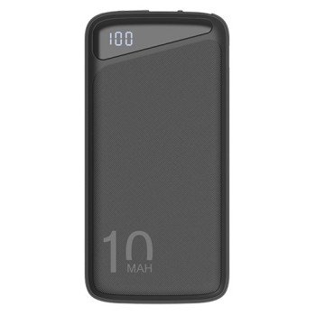 Power bank, 10Ah, 3.7V, Micro/Type-C jungtys, Max išėjimo galia 22.5W, juodas