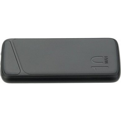 Power bank, 10Ah, 3.7V, Micro/Type-C jungtys, Max išėjimo galia 22.5W, juodas