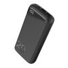 Power bank, 20Ah, 3.7V, Micro/Type-C jungtys, Max išėjimo galia 22.5W, juodas