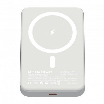 Power Bank, 10Ah, 5V, Type-C, 15W, baltas