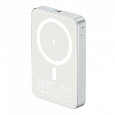 Power Bank, 10Ah, 5V, Type-C, 15W, baltas