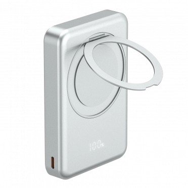 Power Bank, 10Ah, 5V, Type-C, 15W, baltas