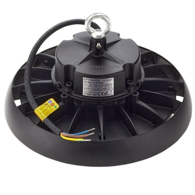 LED Ufo aukštuminis šviestuvas, 90°, 150Lm/W, 150W, šalta balta šviesa