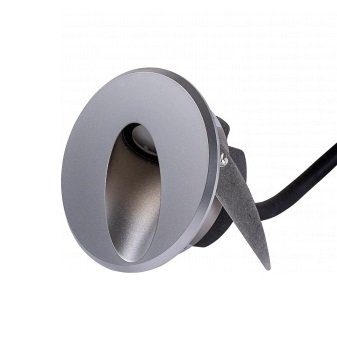 LED šviestuvas, mini, įleidžiamas, juodas, 1W, mėlyna šviesa